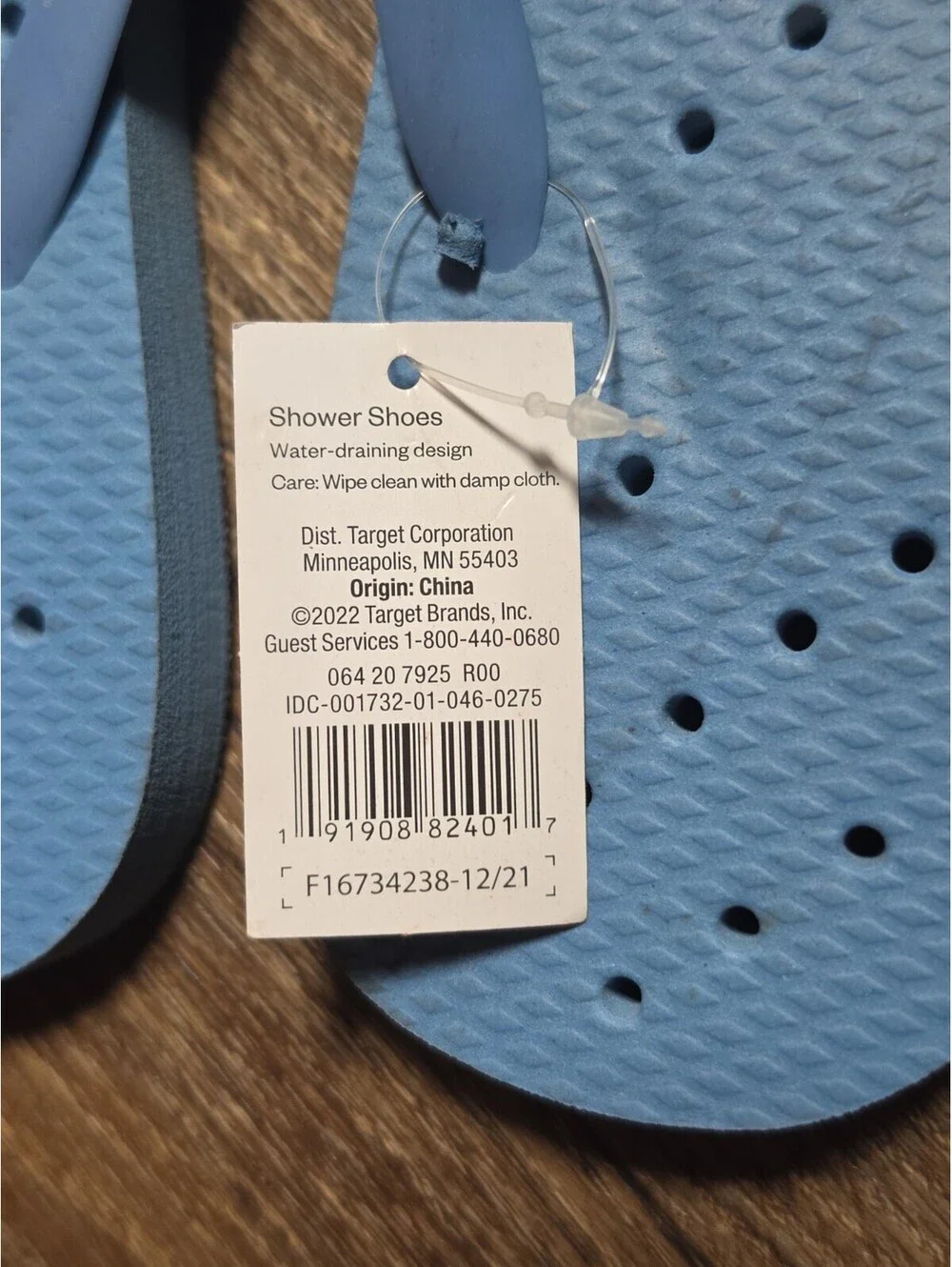Room Essentials Camp Shower Water Draining Flip Flops M 9/10 W 10/11, # 58